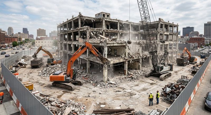 Commercial Building Removal in Sacramento, CA