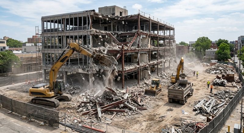 Commercial Site Demolition in Bergen County, NJ