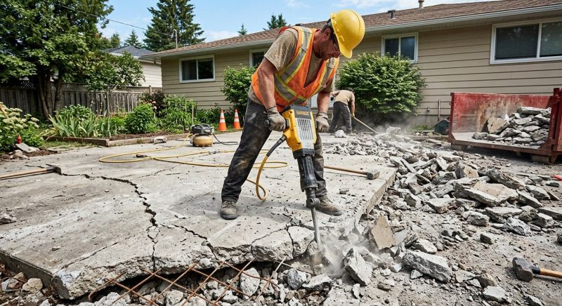 Concrete Patio Demolition in Sacramento, CA