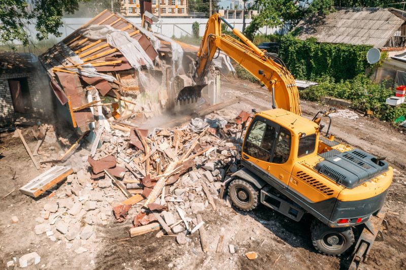 Demolition Equipment at Work