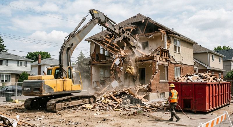 House Wrecking in Old Bridge, NJ